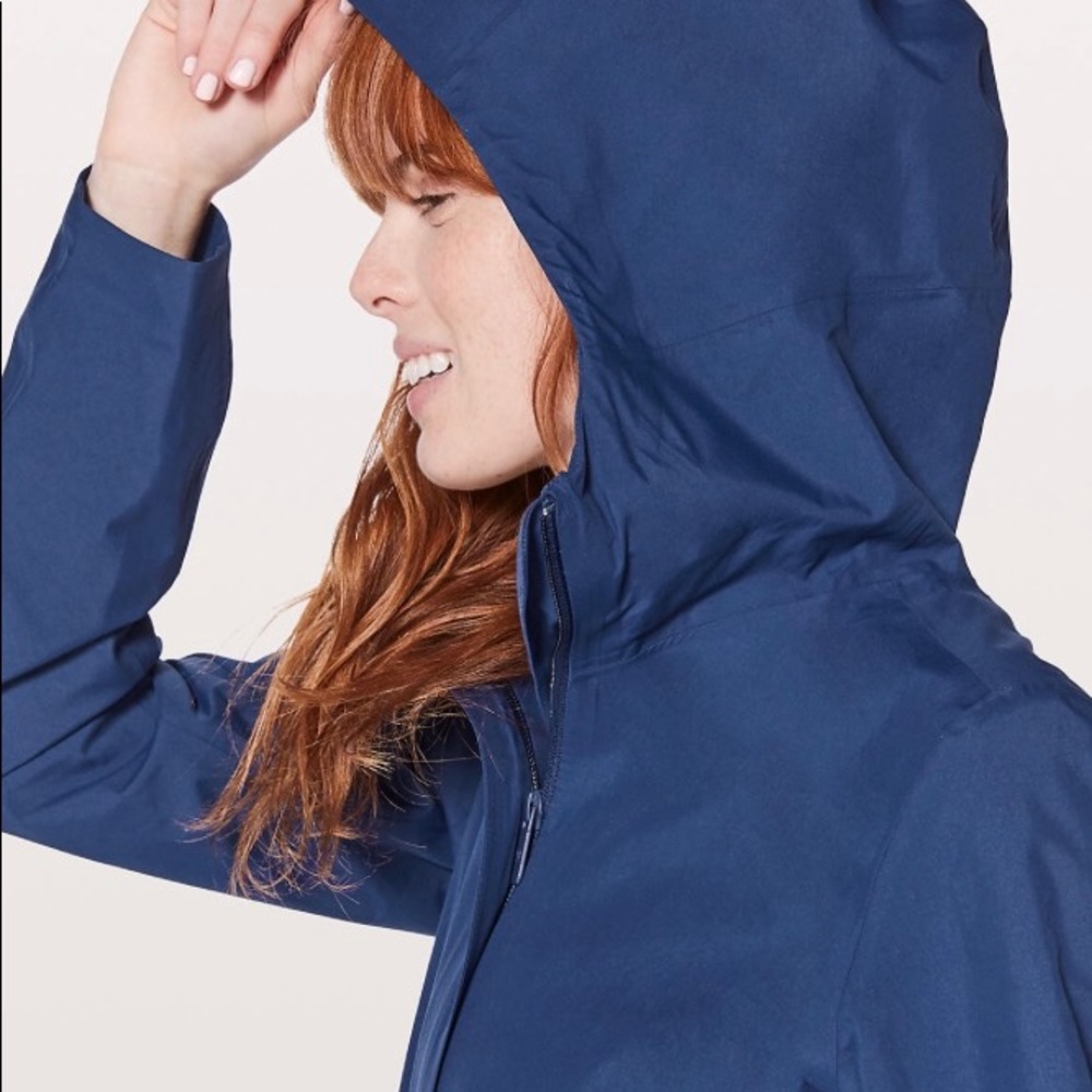 Rain haven jacket size 6 color Dark Iris